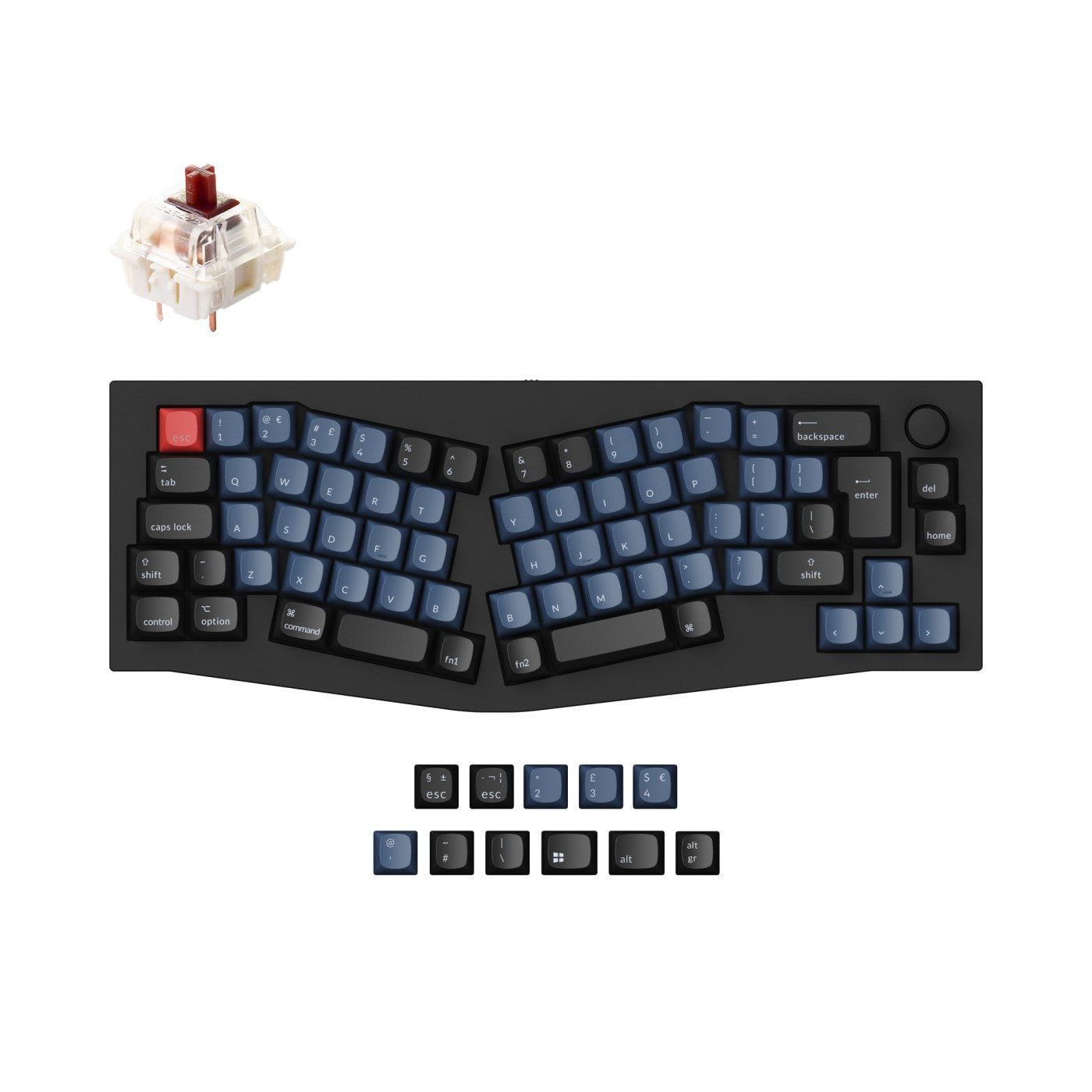 Keychron Q8 (Alice Layout) QMK Custom Mechanical Keyboard ISO