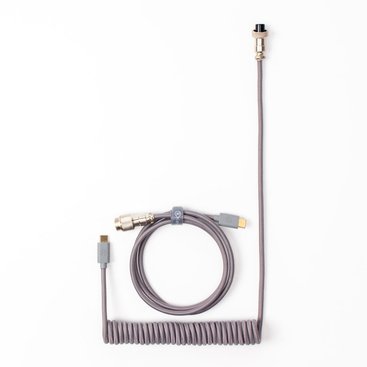Stealth Gray Coiled Aviator Cable