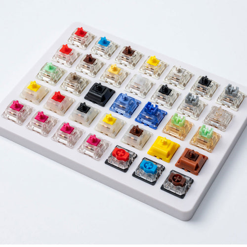 Kailh 81 switch switches tester with acrylic base blank keycaps for  mechanical keyboard Box Cream Arctic Fox Silver Jellyfish