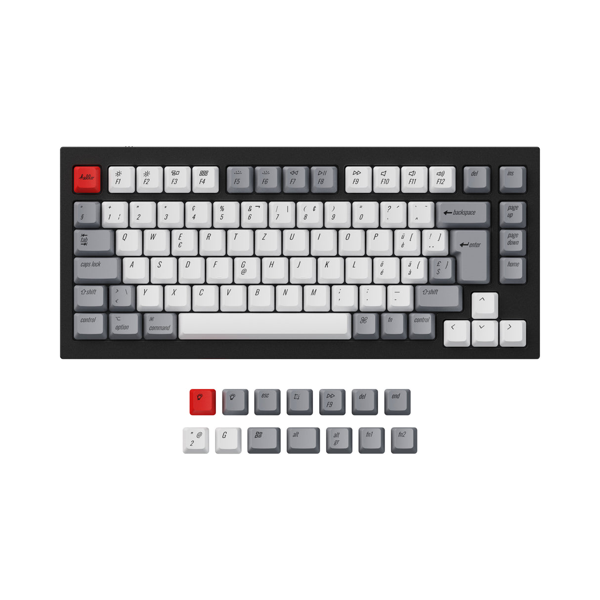 80% TKL Keyboard Custom Keycaps ( ANSI